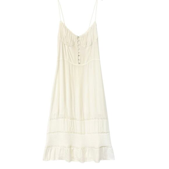 Reformation Harvest Dress in Ivory Size 16 - Picture 2 of 9